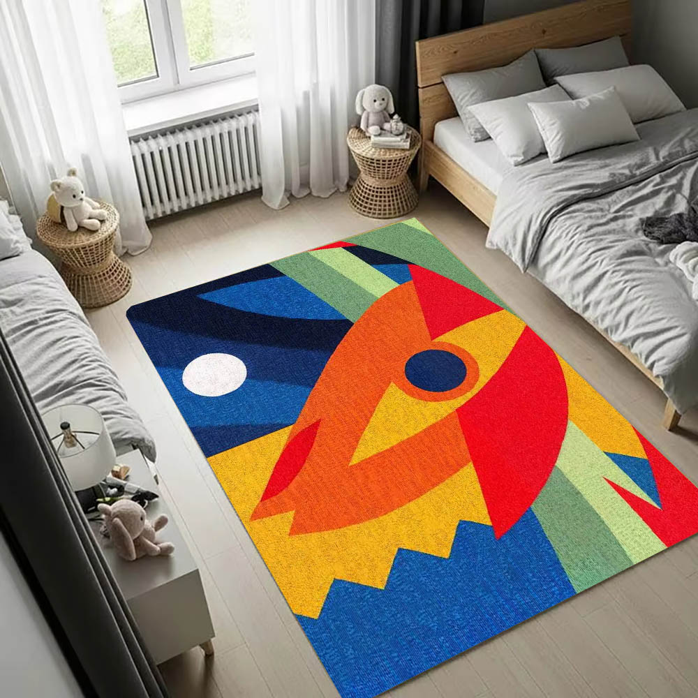 Q Kids Outdoor - سجادة فنية ثلاثية الأبعاد بتصميم مغني