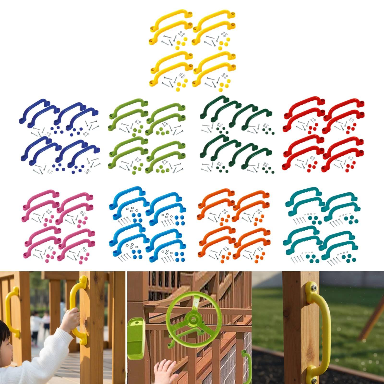 Kids Outdoor Climbing Frame - 8 قطع مقابض إطار التسلق سهلة