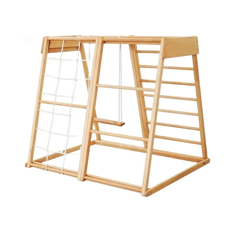 سلم حبال خشبي للأطفال للاستخدا - مراجعة Kids Outdoor Climbing Frame وسعره