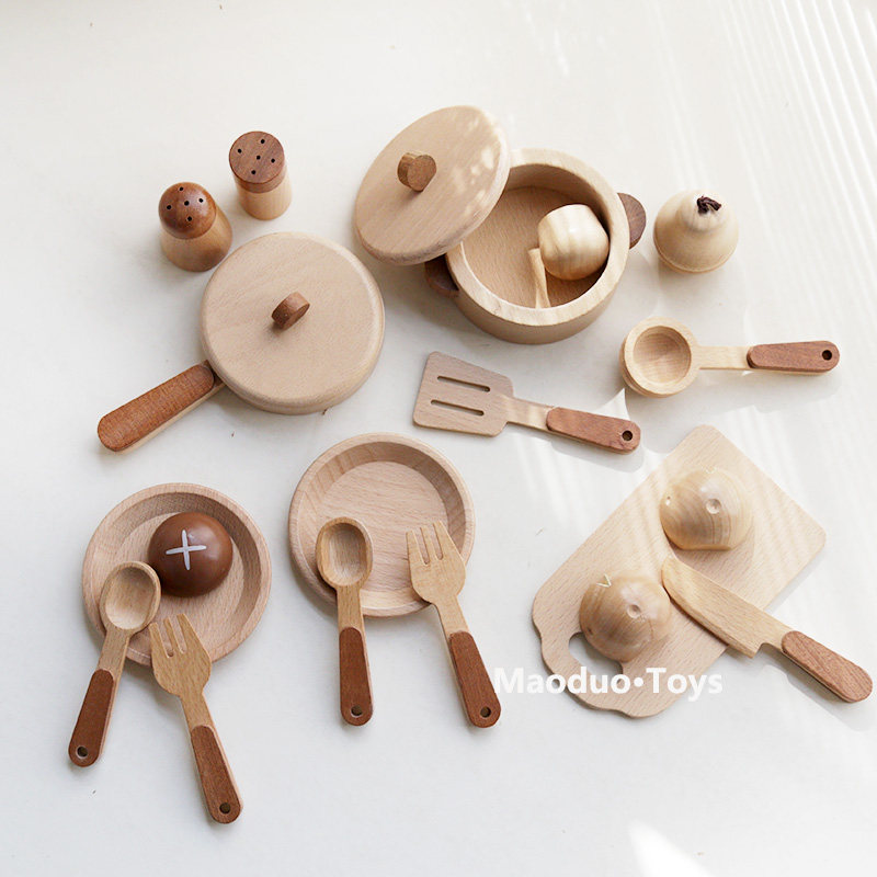 مجموعة ألعاب مطبخ خشبية للأطفا - مراجعة Kids Outdoor Kitchen Accessories وسعره