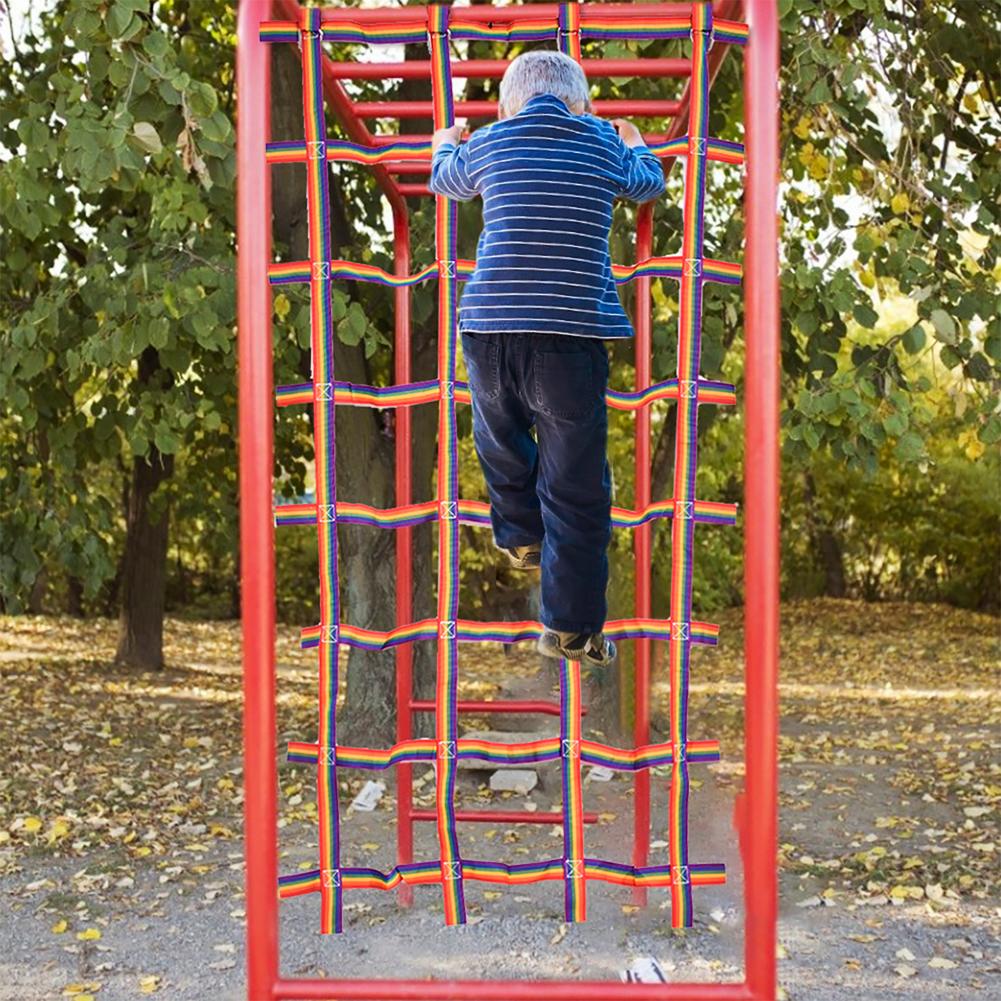 الزحف صافي ملعب شبكة بضائع 89  - مراجعة Kids Outdoor Climbing Frame وسعره